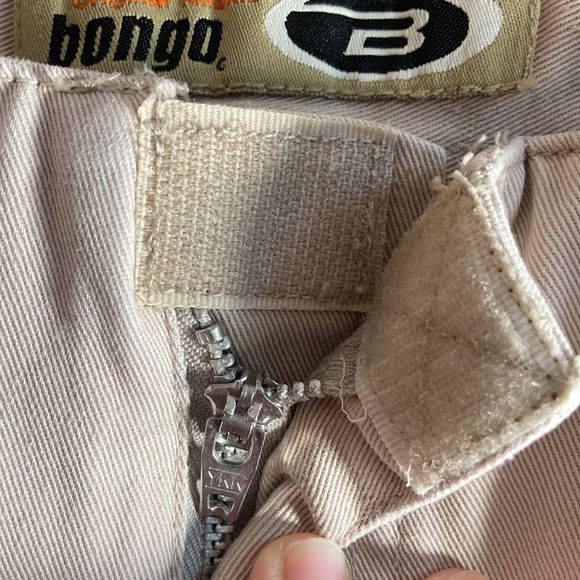 Vintage Y2K Juniors Size 9 Bongo No Waist X-Trim Flare Khakis - Picture 8 of 12